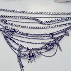 Fly Necklace Zara Small Fly Medium Fly and large, small crystals great detail